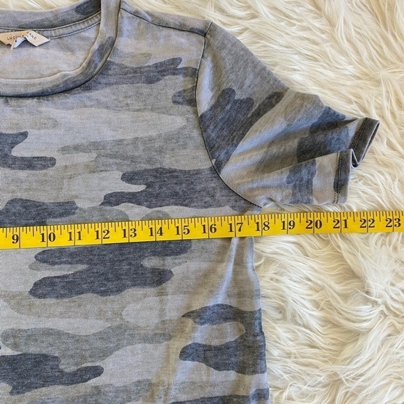 LUCKY BRAND~ Women’s Burnout Camo‎ Oversized Crewneck Relaxed T-Shirt Dress XS - Picture 9 of 9
